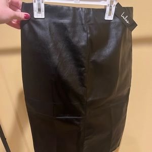 Brand new Lulu’s leather pencil skirt